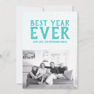 Festiva Tarjeta fotográfica del mejor año de Año Nuevo V
