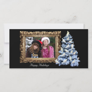 Festiva Tarjeta fotográfica Dove Tree Holiday Horizontal