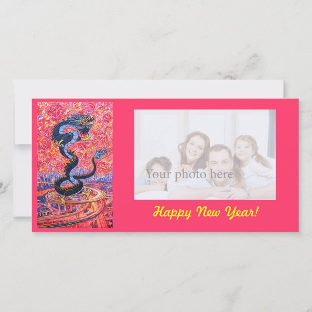 Festiva Tarjeta fotográfica Dragon (Anverso)