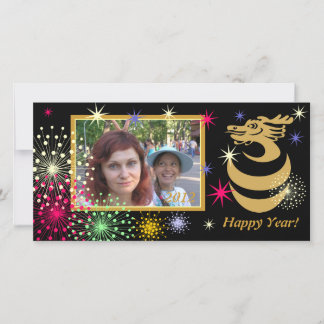 Festiva Tarjeta fotográfica Dragon