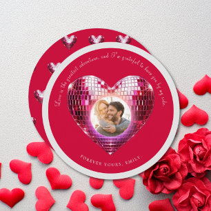 Festiva Tarjeta fotográfica El día de San Valentín codific