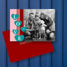 Tarjeta fotográfica El día de San Valentín de grad