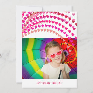 Festiva Tarjeta fotográfica El día de San Valentín de salp