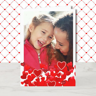 Festiva Tarjeta fotográfica el día de San Valentín para lo