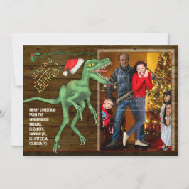 Festiva Tarjeta fotográfica familiar de navidades | Funny
