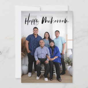 Festiva Tarjeta fotográfica Feliz Año Nuevo Islámico (Muha