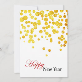 Festiva Tarjeta fotográfica Feliz Año Nuevo | Monedas De O