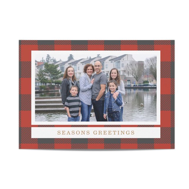 Festiva Tarjeta fotográfica Flannel Rojo (Subido por el creador)
