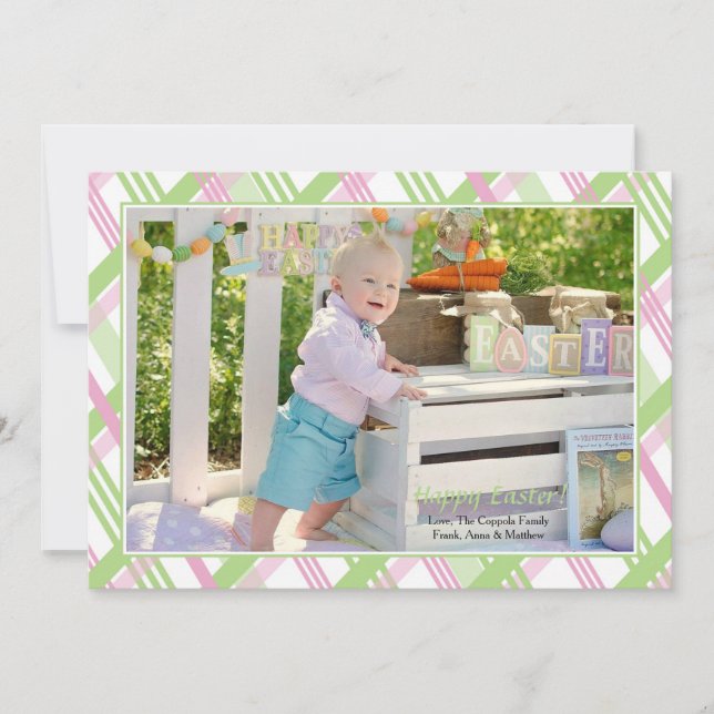 Festiva Tarjeta fotográfica fotográfica de Pascua (Anverso)