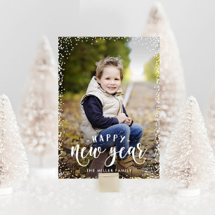 Festiva Tarjeta fotográfica Fraude de Felicidad de Año Nue