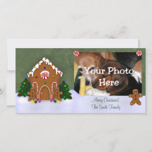 Festiva Tarjeta fotográfica Gingerbread House