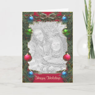 Festiva Tarjeta fotográfica Holiday Pine Tall
