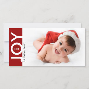 Festiva Tarjeta fotográfica JOY Holiday 1