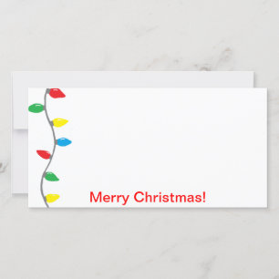 Festiva Tarjeta fotográfica "Luces Navidades"