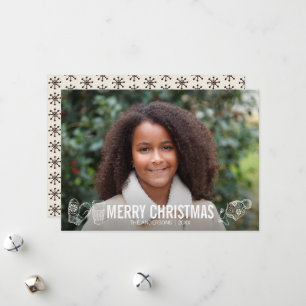 Festiva Tarjeta fotográfica Merry Christmas Essentials