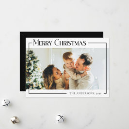 Festiva Tarjeta fotográfica mínima de vacaciones para Navi