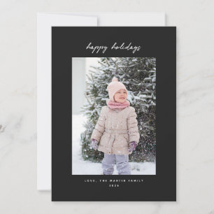 Festiva Tarjeta fotográfica Minimalista manuscrita para va