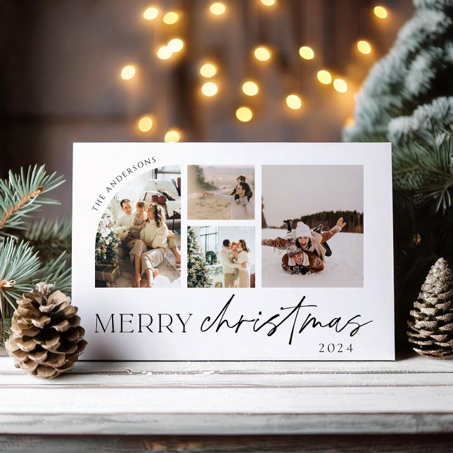 Festiva Tarjeta fotográfica Minimalista moderna (Subido por el creador)