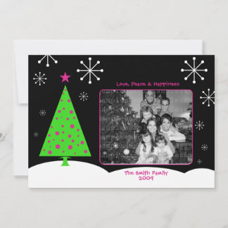 Festiva Tarjeta fotográfica Mod Christmas