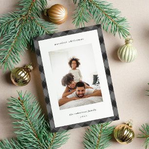 Festiva Tarjeta fotográfica moderna de borde de plástico