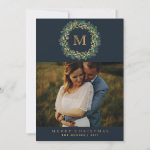 Festiva Tarjeta fotográfica monográfica de la pluma de vac