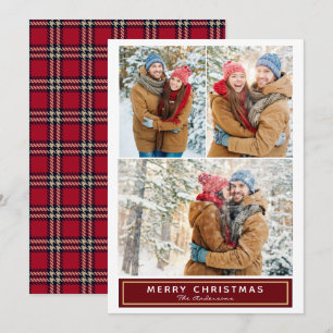 Festiva Tarjeta fotográfica múltiple para navidades