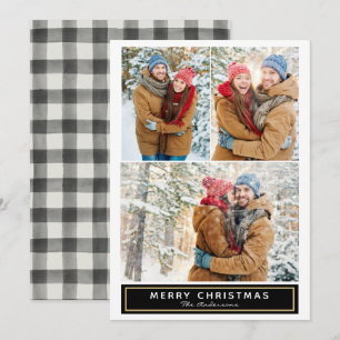 Festiva Tarjeta fotográfica múltiple para navidades