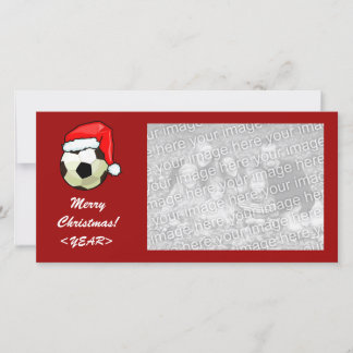 Festiva Tarjeta fotográfica - Navidades Soccerball