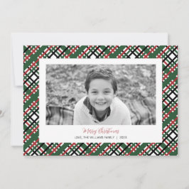 Festiva Tarjeta fotográfica navideña