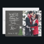 Festiva Tarjeta fotográfica navideña Chalkboard<br><div class="desc">Tarjeta fotográfica navideña Chalkboard</div>