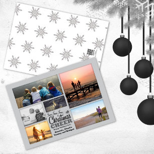 Festiva Tarjeta fotográfica navideña Cheque navidades Sant