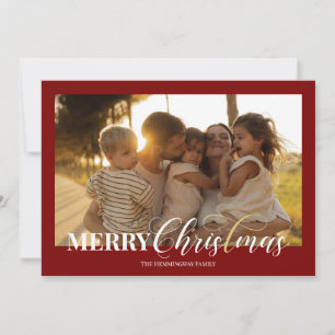 Festiva Tarjeta fotográfica navideña cristiana