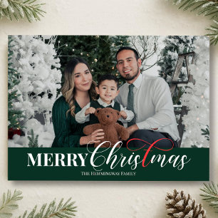 Festiva Tarjeta fotográfica navideña cristiana