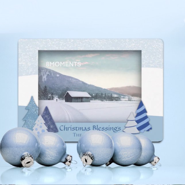 Festiva Tarjeta fotográfica navideña de árboles caprichoso (Subido por el creador)