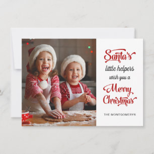 Festiva Tarjeta fotográfica navideña de los Navidades de S