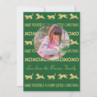 Festiva Tarjeta fotográfica navideña "Navidades pequeños f
