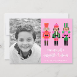 Festiva Tarjeta fotográfica navideña Nutcracker
