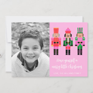 Festiva Tarjeta fotográfica navideña Nutcracker