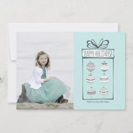 Festiva Tarjeta fotográfica navideña Ornaments