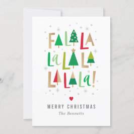 Festiva Tarjeta fotográfica navideña para Navidades de árb