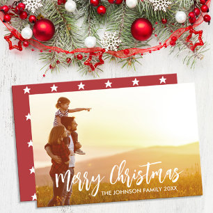 Festiva Tarjeta fotográfica navideña para Navidades de est