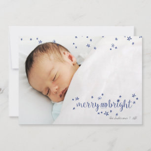 Festiva Tarjeta fotográfica navideña para Navidades de Est