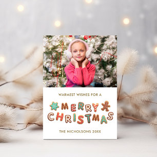 Festiva Tarjeta fotográfica navideña para Navidades de gal