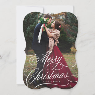 Festiva Tarjeta fotográfica navideña para Navidades de gui
