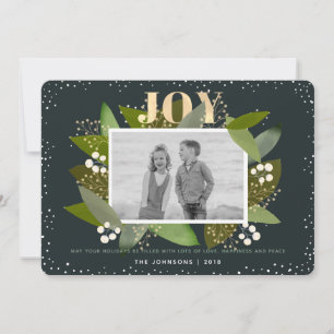 Festiva Tarjeta fotográfica navideña para Navidades de la