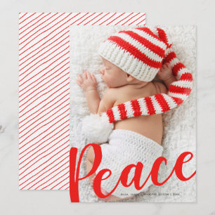 Festiva Tarjeta fotográfica navideña para Navidades de la
