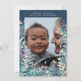 Festiva Tarjeta fotográfica navideña para Navidades de la 