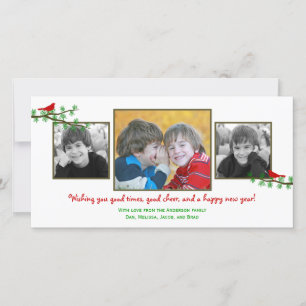 Festiva Tarjeta fotográfica navideña para Navidades de Twi