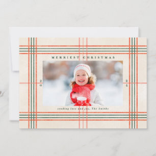 Festiva Tarjeta fotográfica navideña para Navidades más va