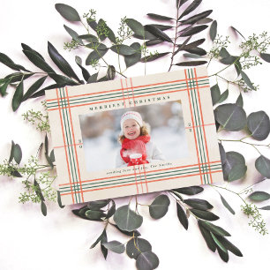 Festiva Tarjeta fotográfica navideña para Navidades más va